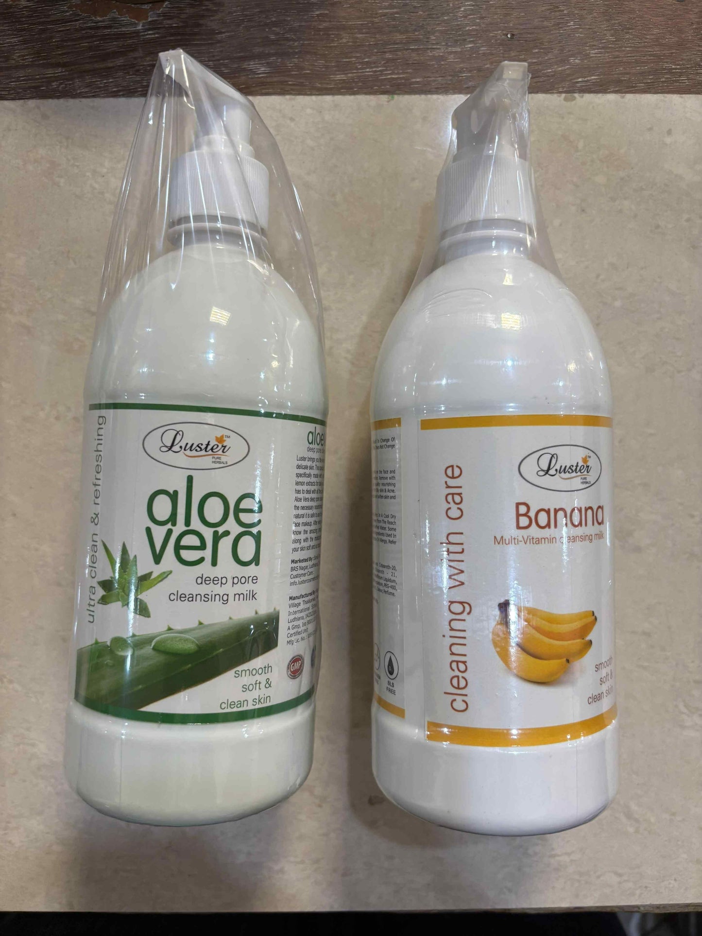 Banana and Aloe vera Cleansing Milk 500 ML  (Pack of 2 )